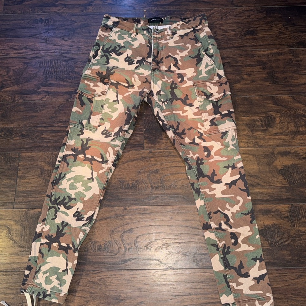 Purple Brand Camouflage Jeans
